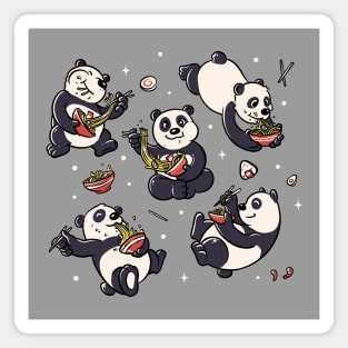 Ramen Pandas by Tobe Fonseca Magnet